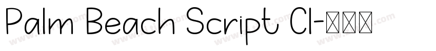 Palm Beach Script Cl字体转换